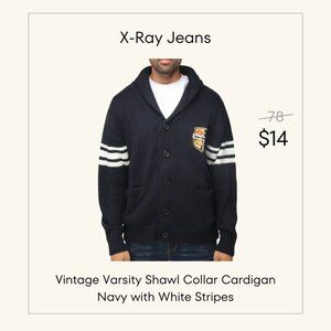Vintage Varsity Cardigan with New York City Patch